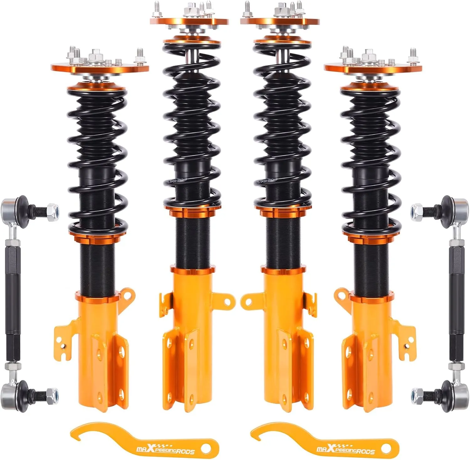 maXpeedingrods Coilovers for Lexus ES350 07-09, for Toyota Avalon 2007-2011, for Toyota Camry 2007-2011, Coil Spring Shock Absorber, Height Adjustable Coilovers Suspension Kit, Lowering Kit Gold