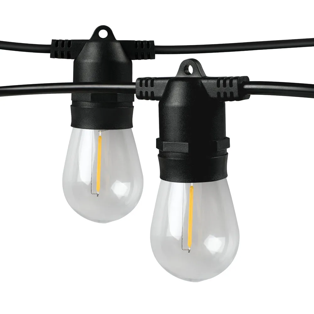 Mazam 30M Solar LED Festoon String Lights Christmas Waterproof