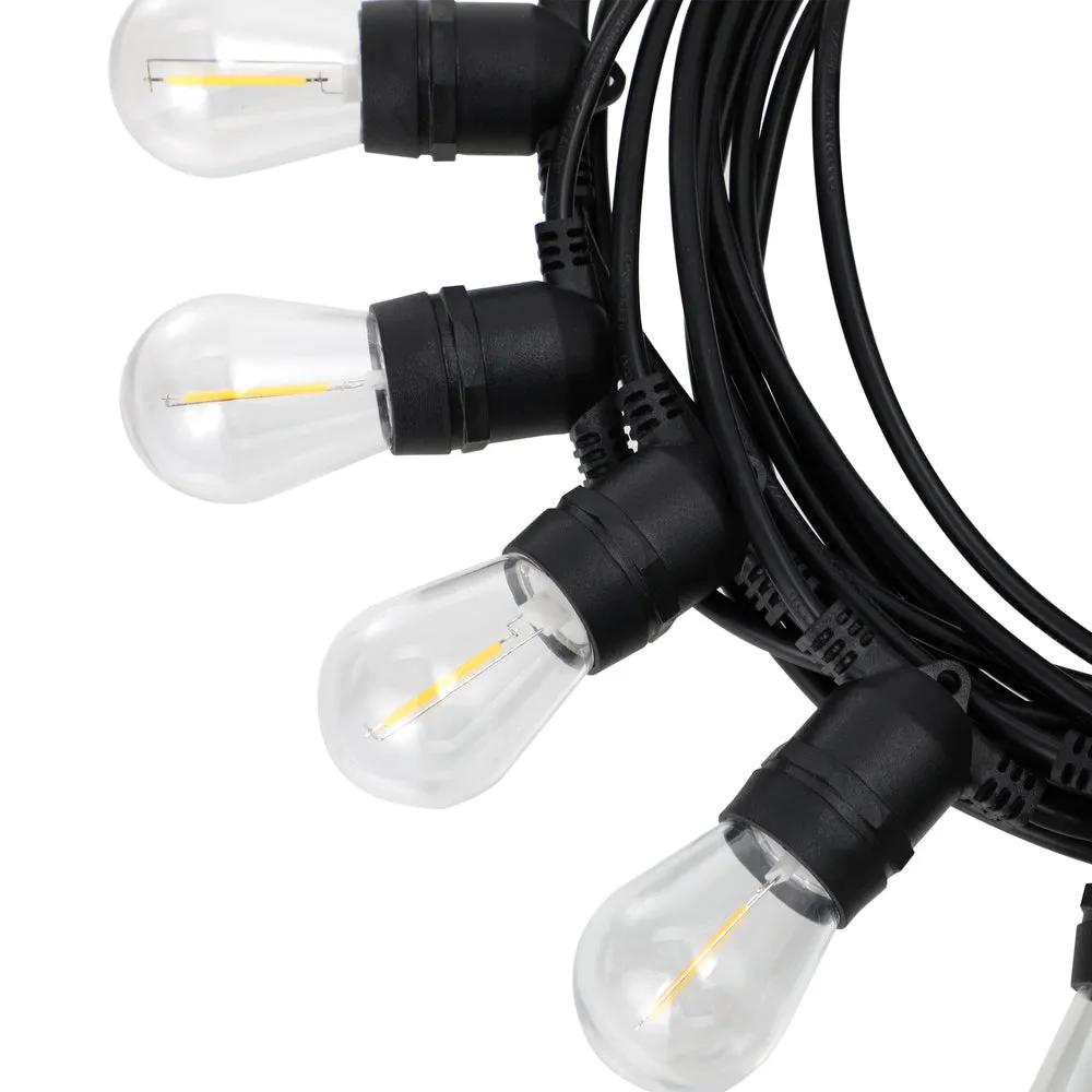 Mazam 30M Solar LED Festoon String Lights Christmas Waterproof