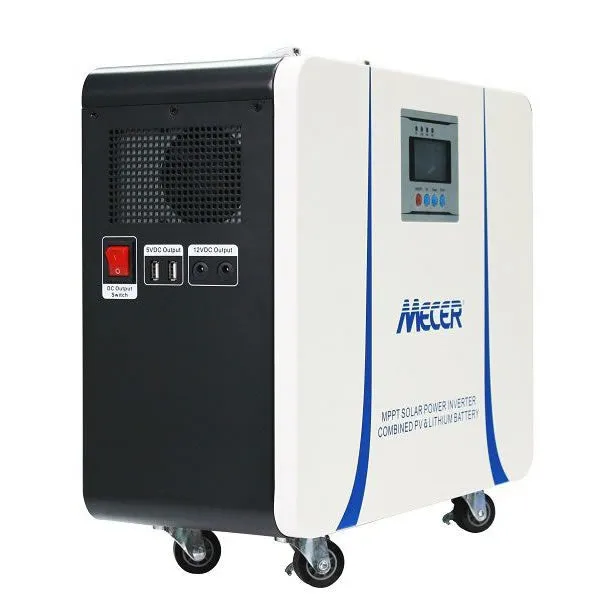 Mecer 1kVA Lithium Battery Inverter Trolley with 50Ah Lithium-ion Battery and 820W MPPT Controller