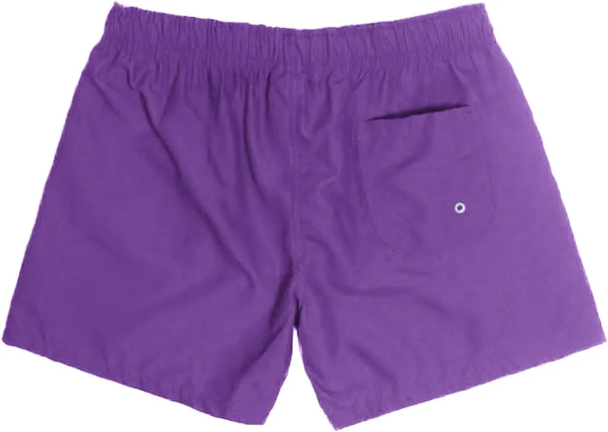 Men's Swim Trunks Three Shorts Quarter Quick Beach Pants Swim Men's Plain Dry Men's Swimwear Bathing Suit Swimming