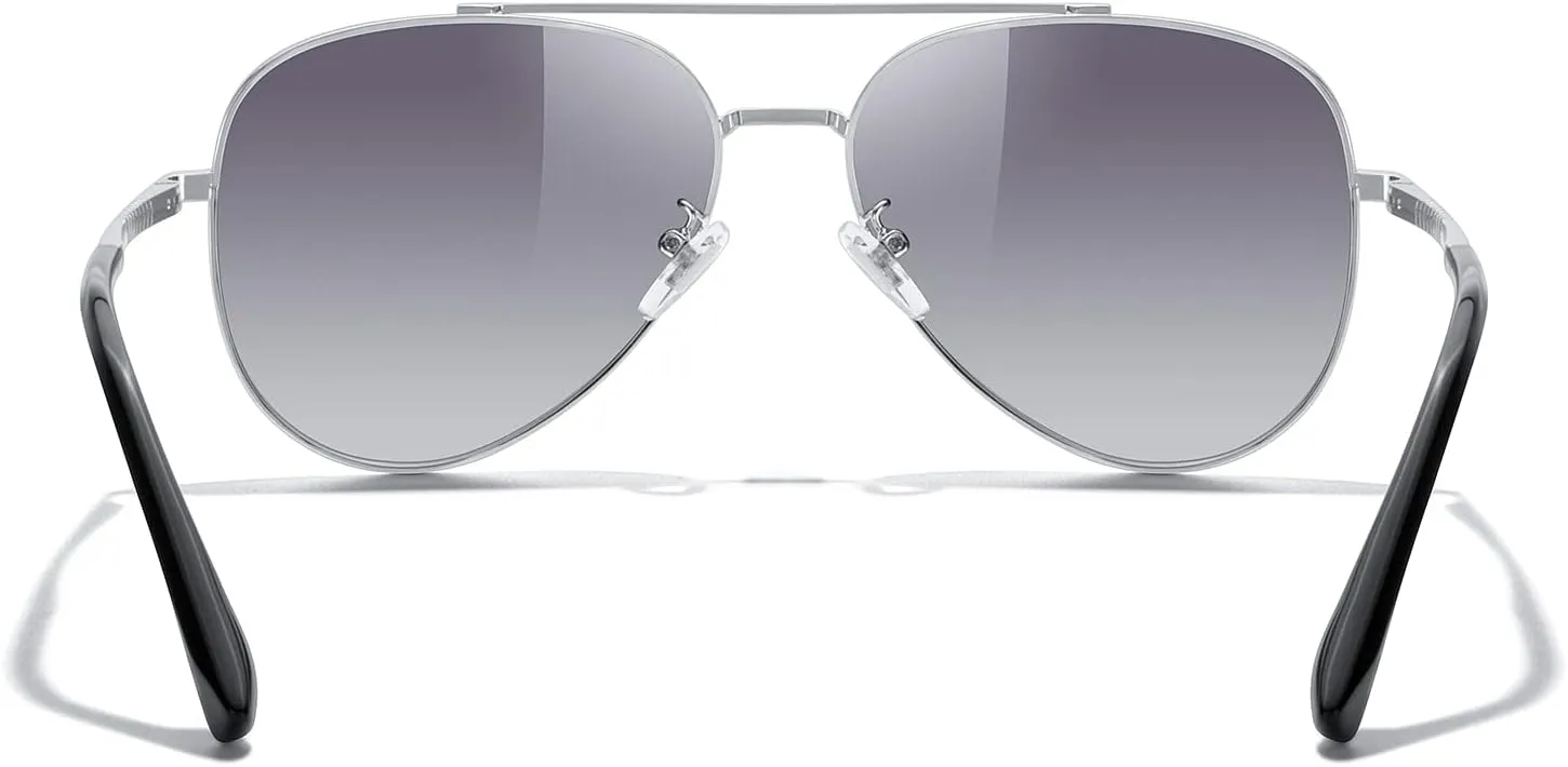 MERRY'S Classic Mirrored Aviator Sunglasses for Men Women Polarized Driving Fishing Mens Sunglasses
