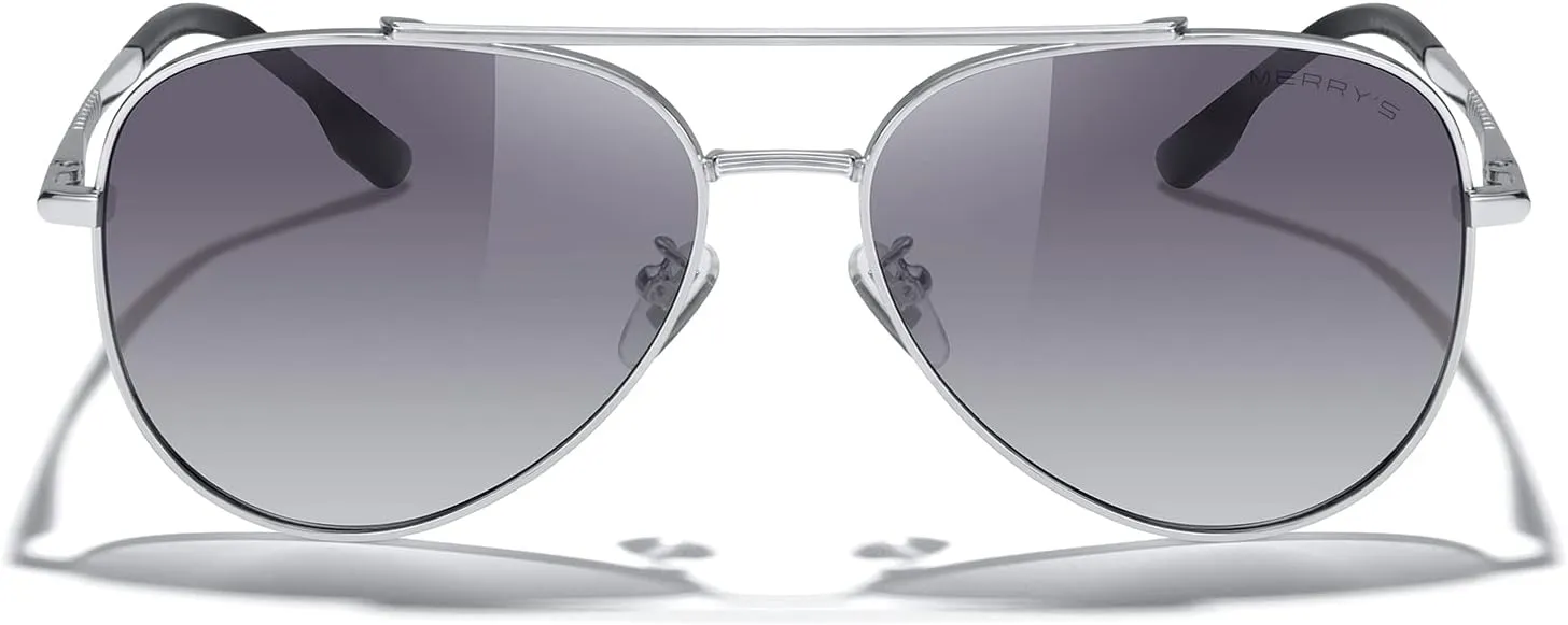 MERRY'S Classic Mirrored Aviator Sunglasses for Men Women Polarized Driving Fishing Mens Sunglasses