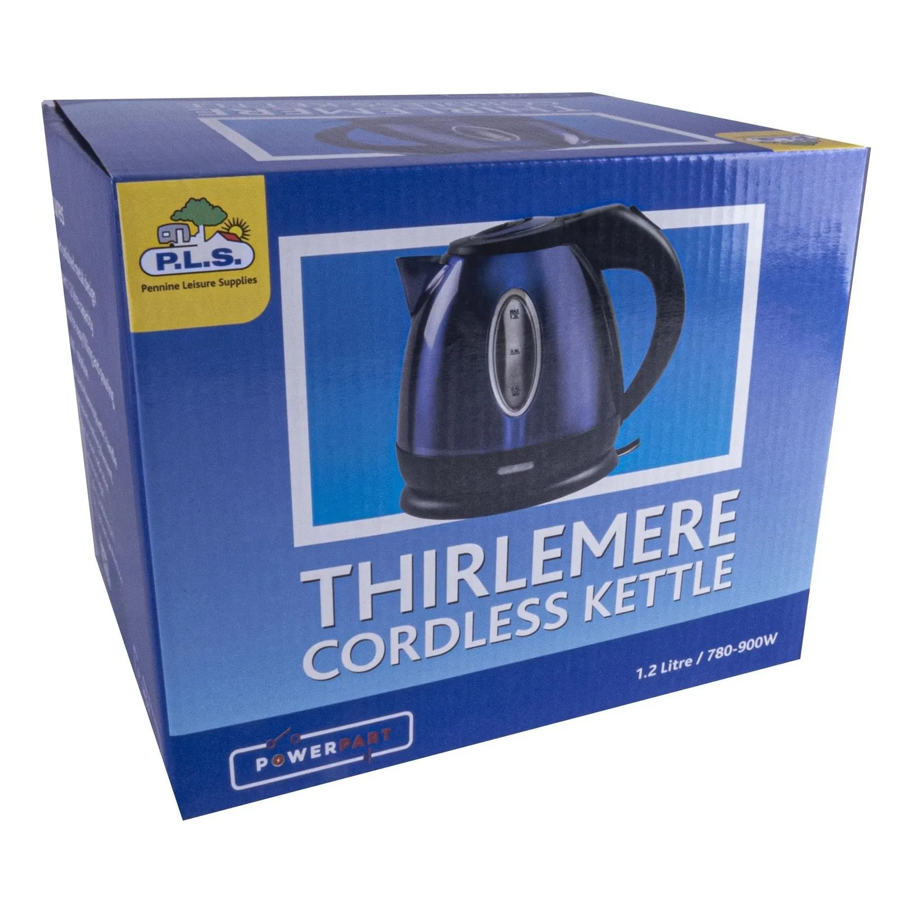 Metallic Blue Low Power 1.2L 750W Cordless Kettle