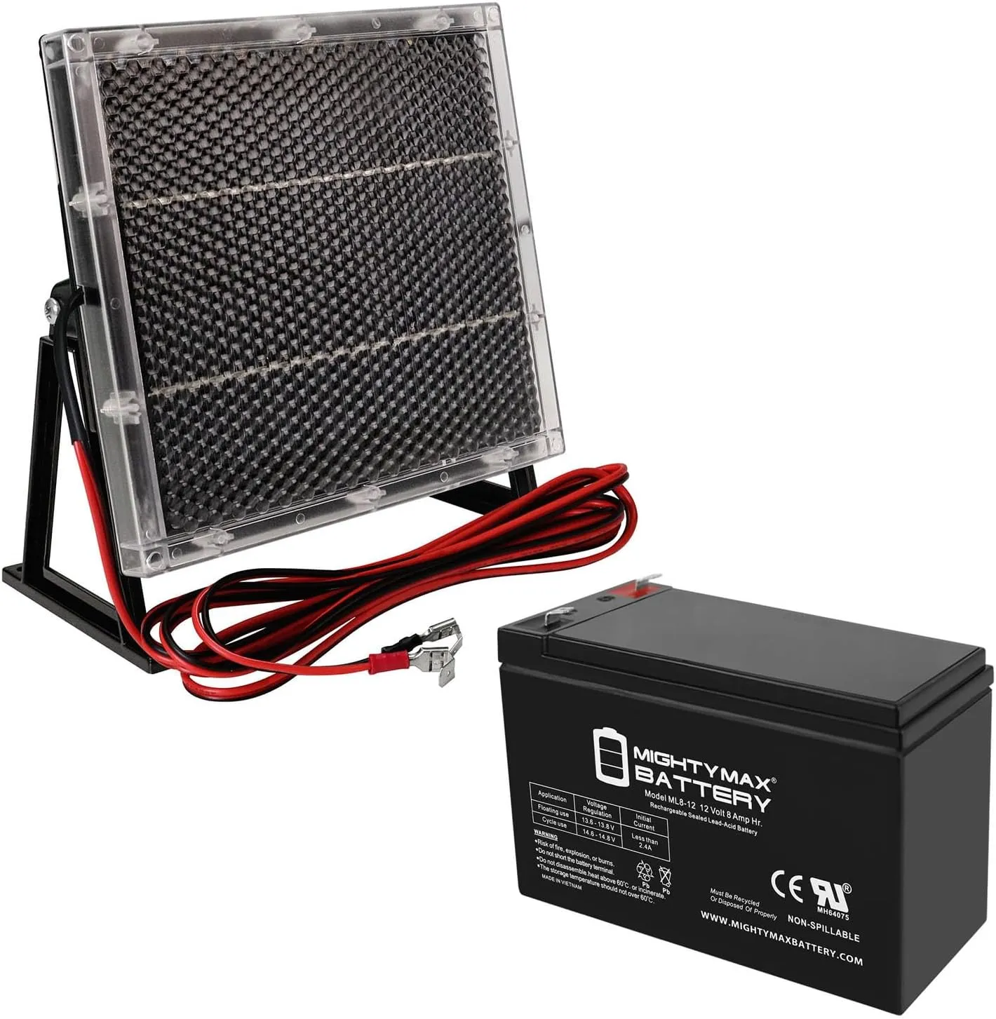 Mighty Max Battery 12V 8AH Replacement Battery Compatible with Aqua-Vu AV715C 7" Underwater Camera   12V Solar Panel