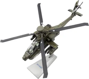 Mini Aircraft Model 1:75 for Armed Helicopter AH-64D Alloy Diecast Aircraft Model Multifunctional Decoration Airplane Kit