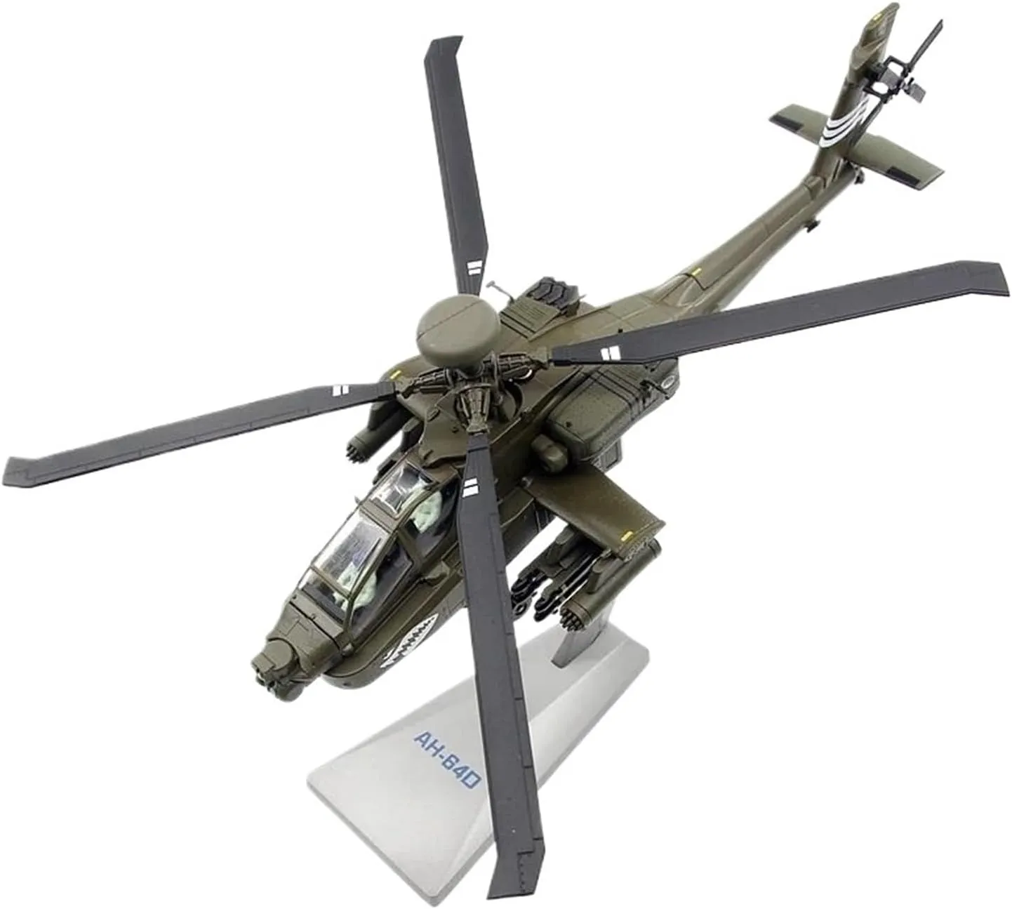 Mini Aircraft Model 1:75 for Armed Helicopter AH-64D Alloy Diecast Aircraft Model Multifunctional Decoration Airplane Kit