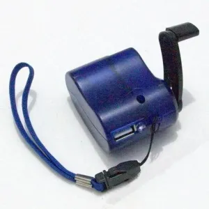Mini Hand Crank USB Phone Charger - Emergency Camping Equipment and Survival Tool for Outdoor Travel and Hiking