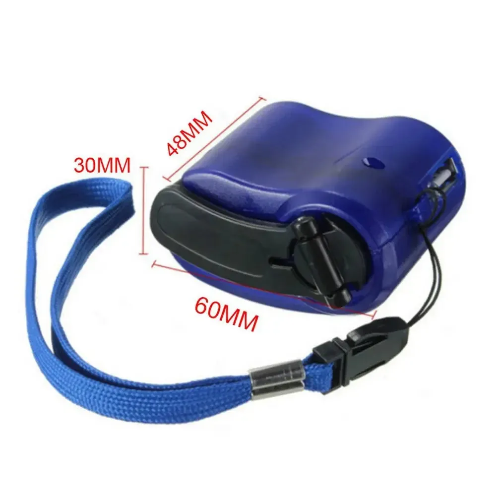Mini Hand Crank USB Phone Charger - Emergency Camping Equipment and Survival Tool for Outdoor Travel and Hiking