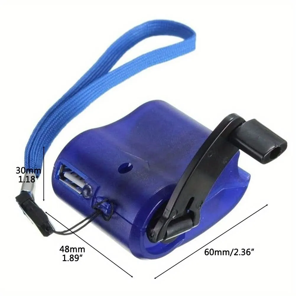 Mini Hand-Cranked USB Phone Charger