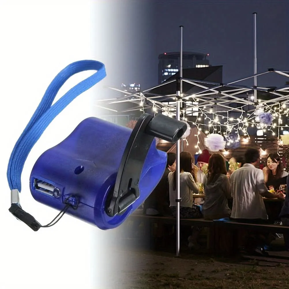 Mini Hand-Cranked USB Phone Charger