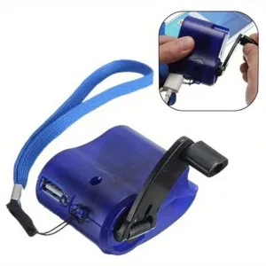 Mini Hand-Cranked USB Phone Charger