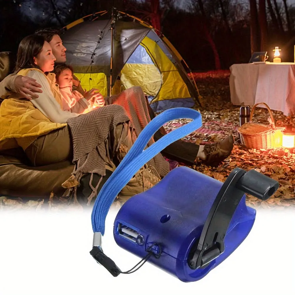 Mini Hand-Cranked USB Phone Charger