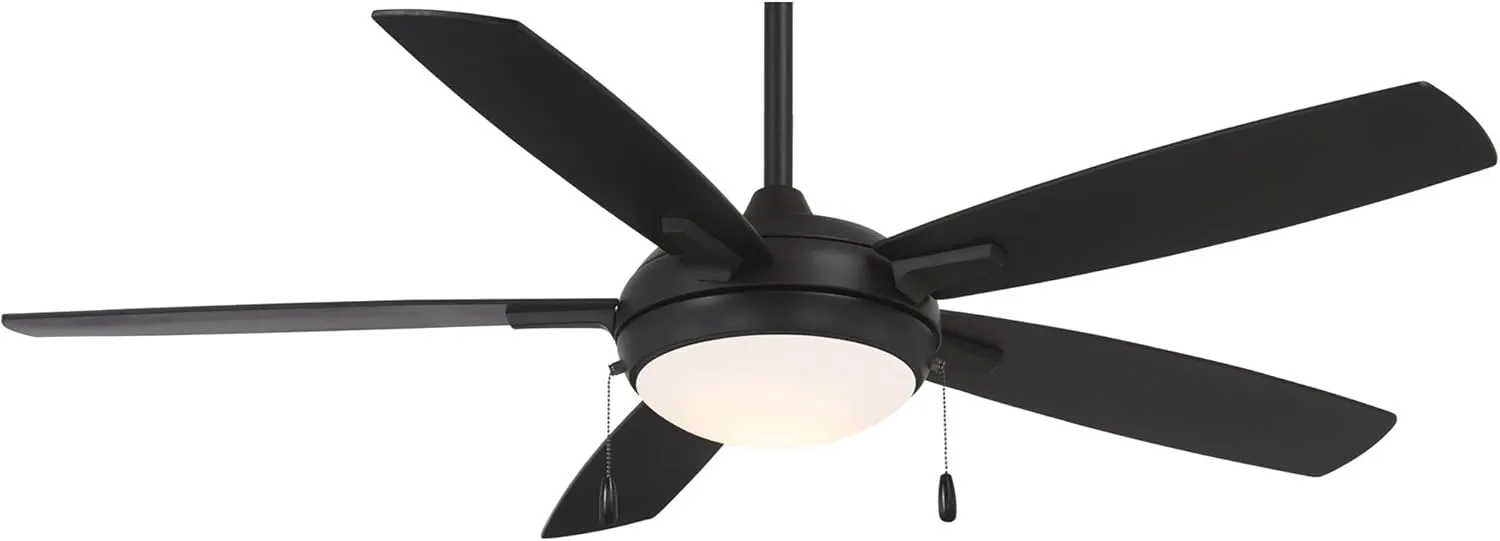 Minka-Aire F534L-CL Lun-Aire With Light 54 Inch Ceiling Fan with Integrated 17W LED Light in Coal Finish