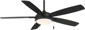 Minka-Aire F534L-CL Lun-Aire With Light 54 Inch Ceiling Fan with Integrated 17W LED Light in Coal Finish