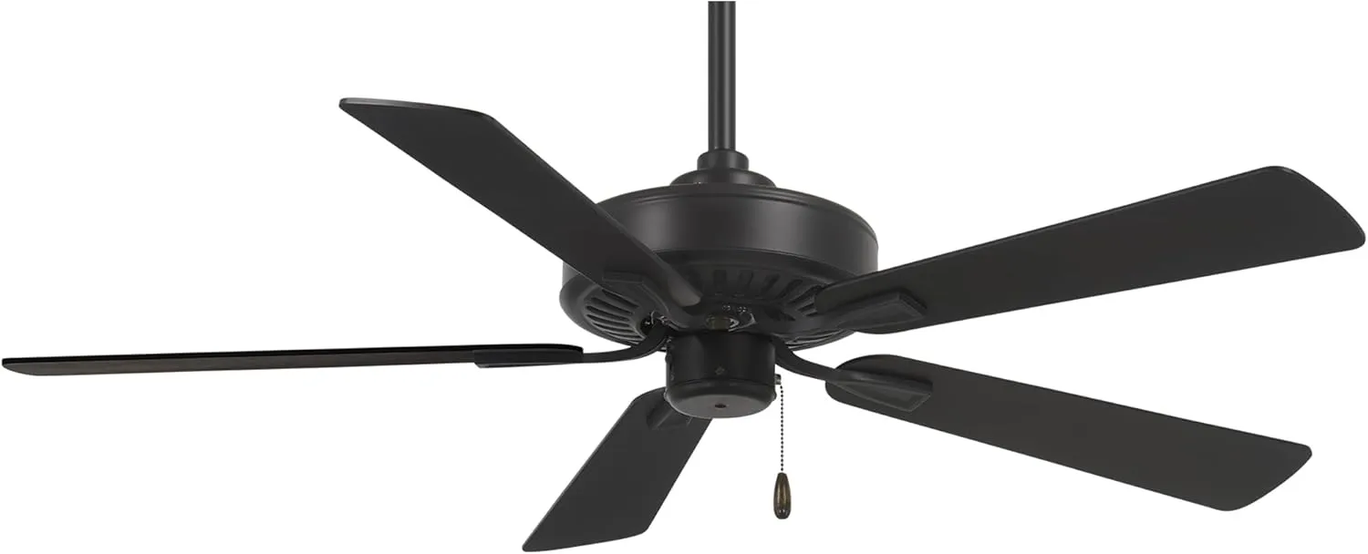 Minka-Aire F556-CL Contractor Plus 52 Inch Pull Chain Ceiling Fan in Coal Finish