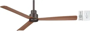 MINKA-AIRE F787-ORB, Simple 52" Ceiling Fan, Oil Rubbed Bronze Finish with Additional Wall Control