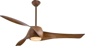 Minka-Aire F803DL-DK Artemis LED 58" Ceiling Fan with Lights & Remote Control, Distressed Koa
