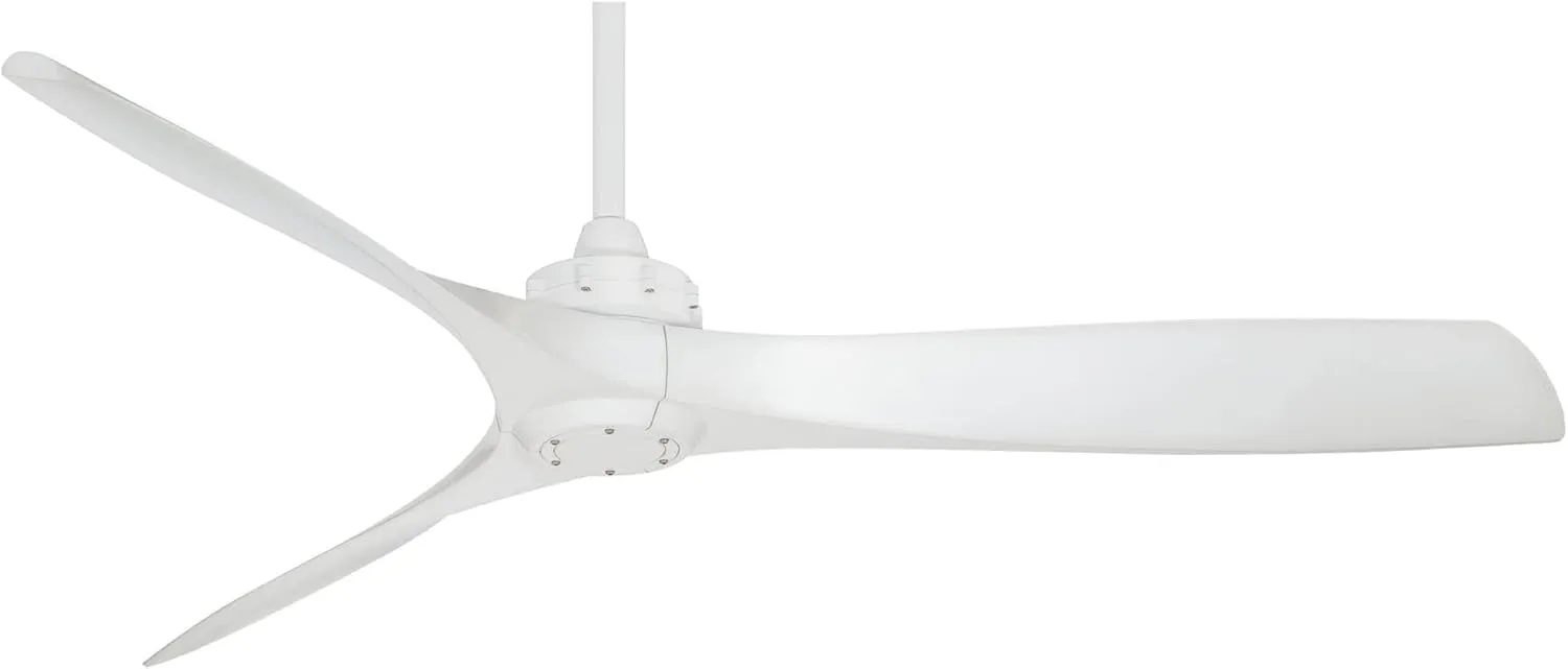 Minka-Aire F853-WH, Aviation White 60" Ceiling Fan with Remote Control
