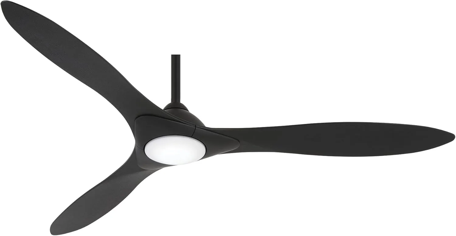 Minka-Aire F868L-CL/CL Sleek 60" Ceiling Fan Wi-FI Enabled with LED Lights & Remote Control, Coal
