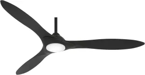 Minka-Aire F868L-CL/CL Sleek 60" Ceiling Fan Wi-FI Enabled with LED Lights & Remote Control, Coal