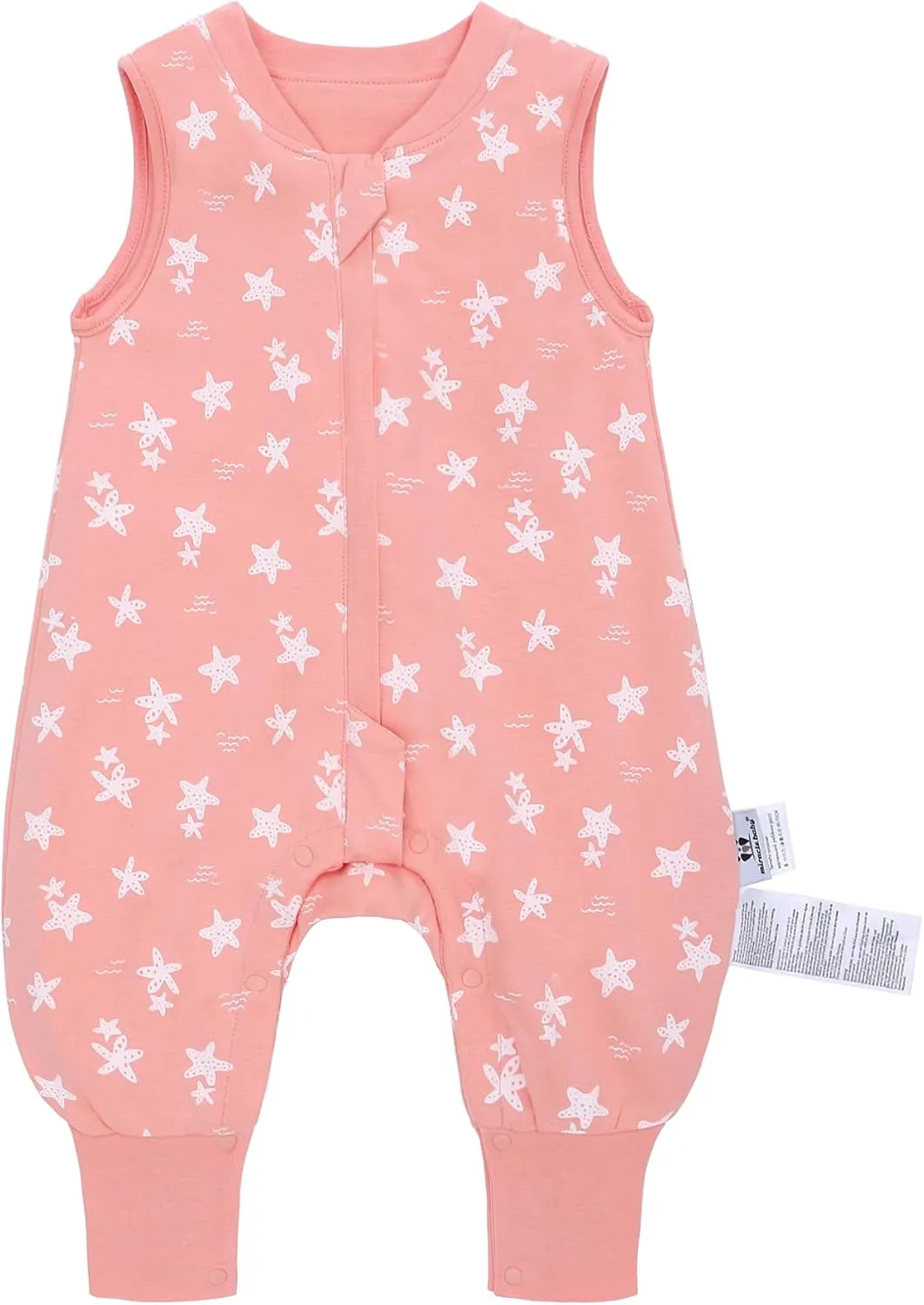 Miracle Baby Toddler Sleep Sack with Feet, 1.0 TOG Wearable Blanket Baby with Legs Sleeveless Baby Sleeping Bag for Walker