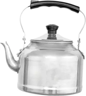 Mobestech Aluminum Stovetop Tea Pot Whistling Kettle for Loose Tea Hot Water for Home Camping Compatible with Gas Induction Cookers Saving Design