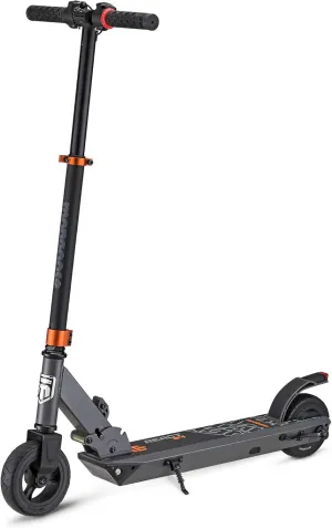 Mongoose React Electric Kids Scooter, Boys & Girls Ages 8 , Max Speed 6-15 MPH, Aluminum Handlebars and Frame, Rear Foot Brake, Battery and Charger Included