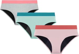 Mordlanka Teen Period Underwear Menstrual Panties for Girls Heavy Flow Leakproof Protective Briefs First Period Kit for Girls