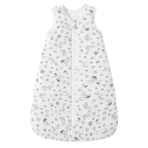 Mosebears Sleep Sack Baby Winter Wearable Blanket with 2-Way Zipper,2.5 TOG Cotton Sleep Sack Unisex (White Star, 18-24 Months)