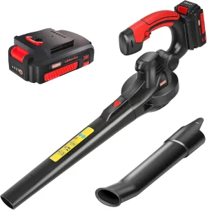 MZK Cordless Leaf Blower,20V Battery Powered Leaf Blower for Lawn Care, Electric Lightweight Mini Hand Blower(Battery & Charger Included)