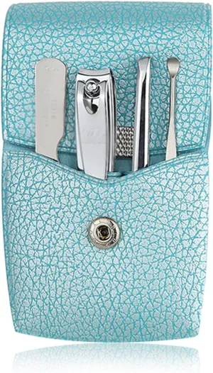 Nail Clippers Set Portable Nail Clippers Mini Manicure Set Nail Clipper Set 4 in 1 Stainless Steel Professional Grooming Kit with Tweezers Ear Pick Best Gift Choice Pedicure Tools for Feet ( Color : B