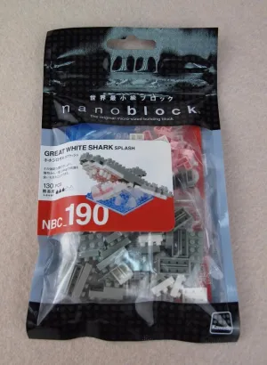 Nanoblock Great White Shark Splash Building Kit (120 Piece)