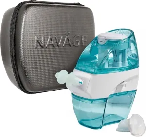 Navage Essentials Bundle - Navage Nasal Irrigation System - Saline Nasal Rinse Kit with 1 Navage Nose Cleaner, 30 SaltPods, Countertop Caddy and Black Travel Case