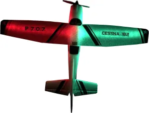 New P707 3Ch RC Airplane, Upgraded F949, Fixed Wing Plane Outdoor Toys with 2.4G Transmitter, Extra Battery and Propeller … (Light Version)