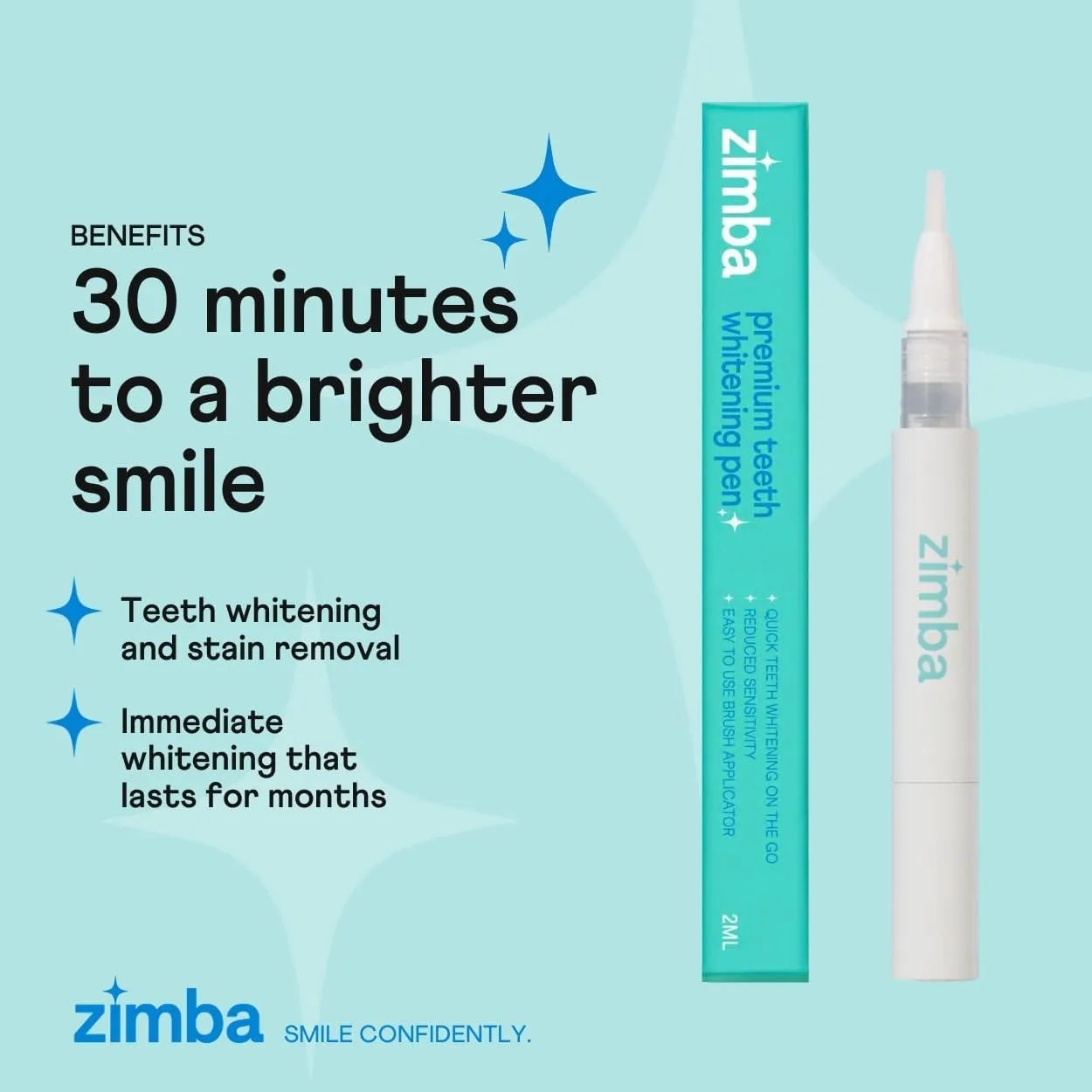 New Zimba Ultimate Whitening Kit | Cordless LED Accelerator Light, Whitening Strips, and Whitenig Pen