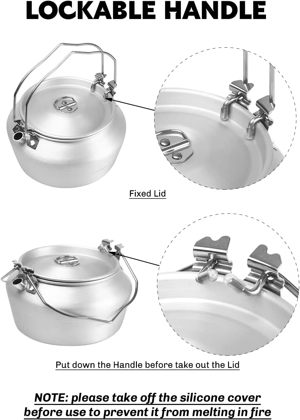 Nimbus 1.2L Aluminum Kettle