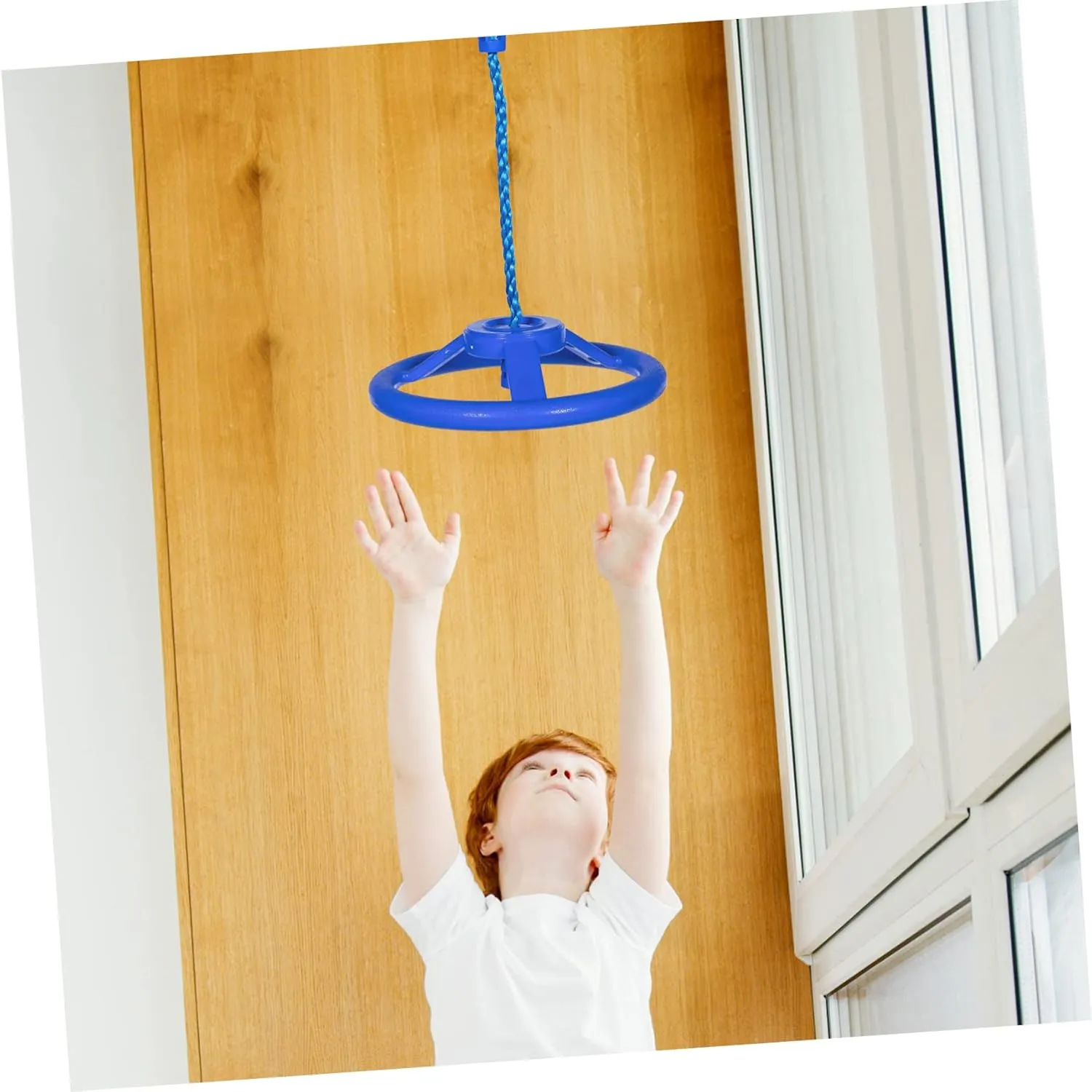Ninja Wheel Heavy Duty Swing Set Outdoor Toddler Swing Ring Accessories Training Equipment Swing Sets for Backyard Toddler Outdoor Toys Training Ring for Children Fitness