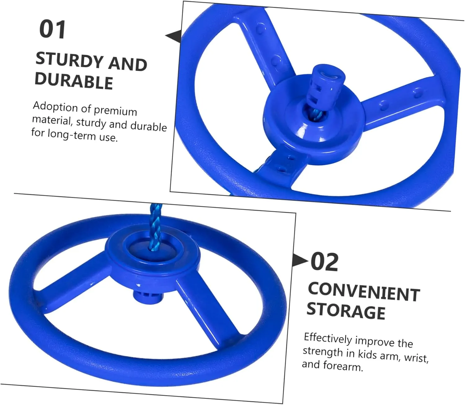Ninja Wheel Heavy Duty Swing Set Outdoor Toddler Swing Ring Accessories Training Equipment Swing Sets for Backyard Toddler Outdoor Toys Training Ring for Children Fitness