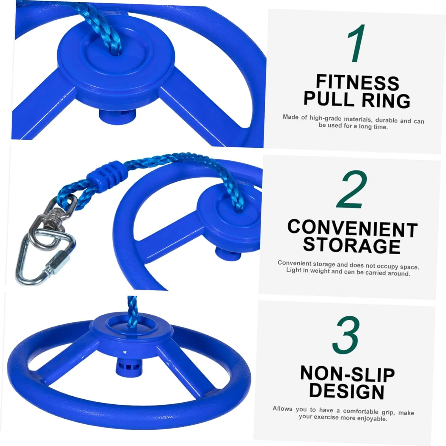 Ninja Wheel Heavy Duty Swing Set Outdoor Toddler Swing Ring Accessories Training Equipment Swing Sets for Backyard Toddler Outdoor Toys Training Ring for Children Fitness