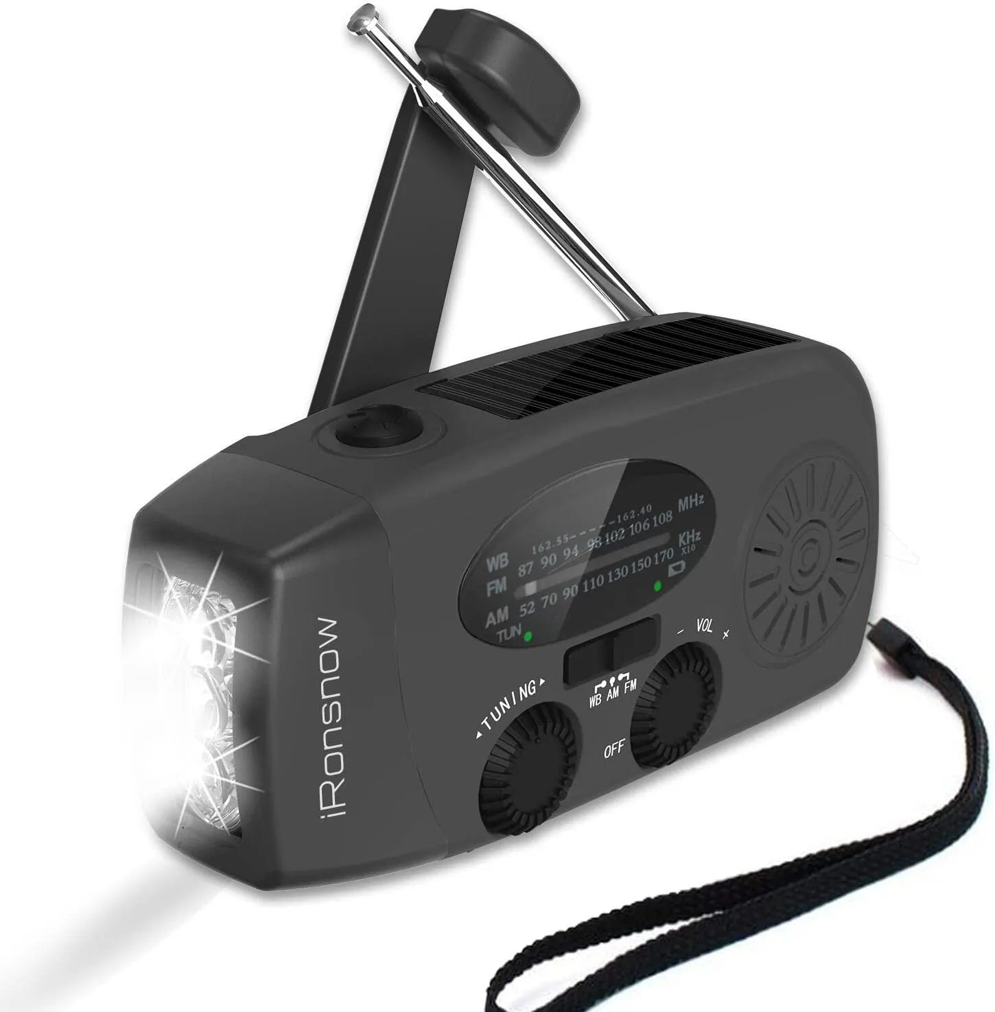 NOAA Emergency Radio - Rechargeable / Hand Crank / Solar