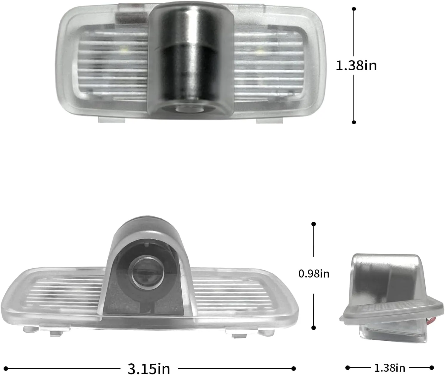 Non-Fading Car Door LED Logo Projector Welcome Lamp Door Light Puddle Lights Kit Compatible with Accessories Accord 2003-2022 (White, Accord, 2003–2012)