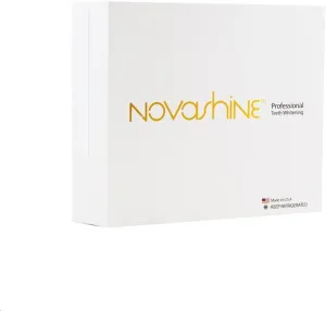Novashine Professional Teeth Whitening Kit: Advanced Blue LED Light, Concentrated Peroxide Gel, Smartphone Adapter, Travel Bag