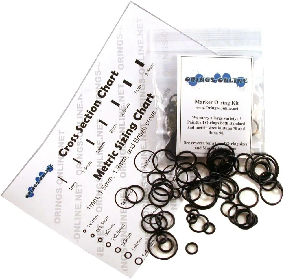 O-Ring Kit Compatible with Planet Eclipse Ego LV1 Paintball Marker (2X or 4X Rebuilds)