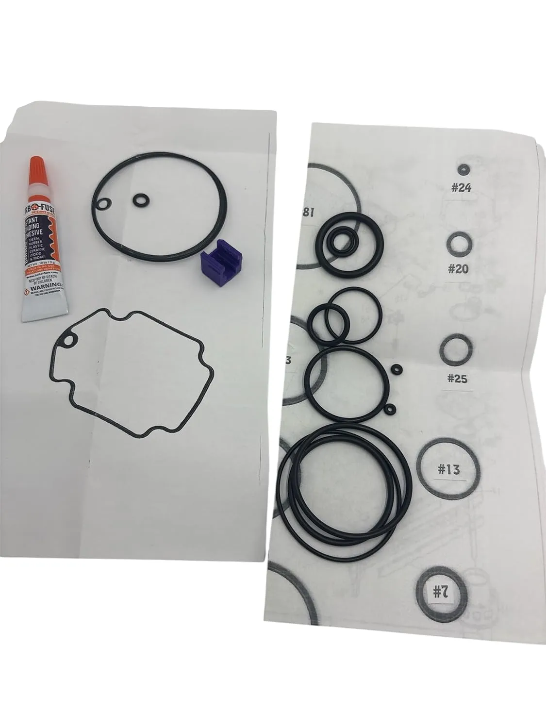 O-Ring Kit  Gasket 500986  tip 501121 Compatible for Paslode T200-F18 T125-F18