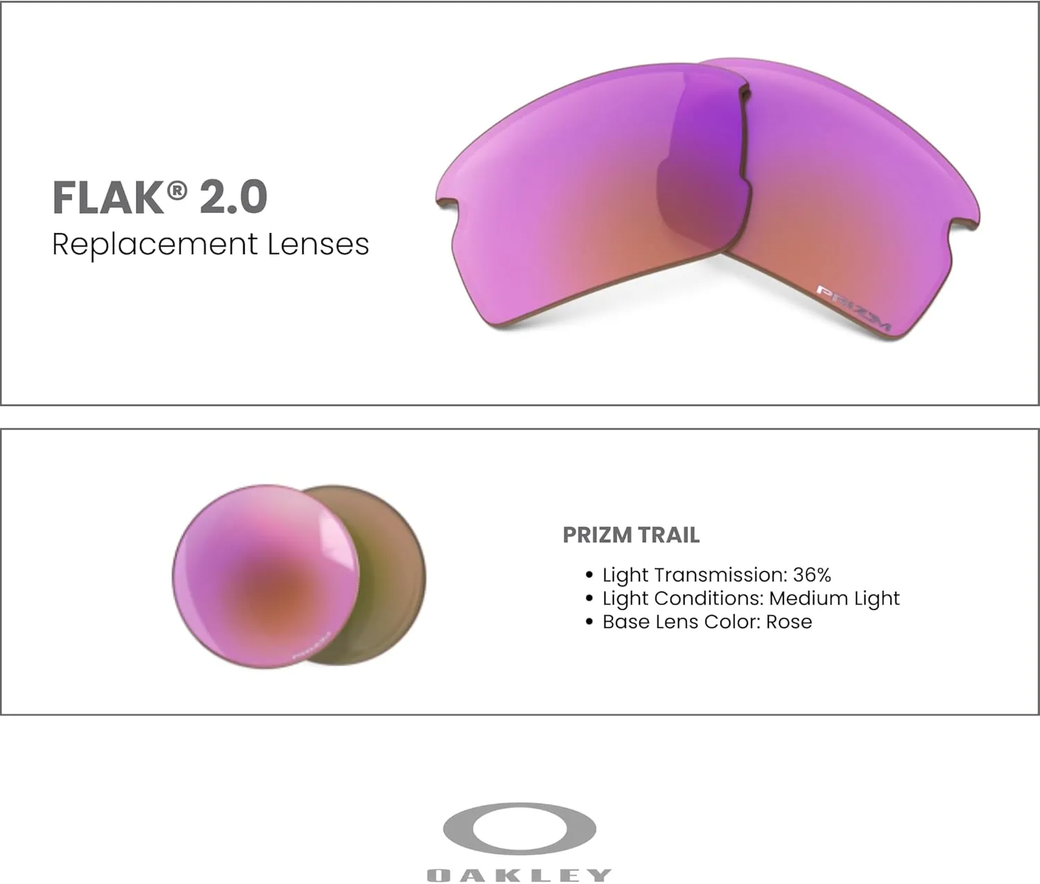 Oakley Authentic Flak 2.0 OO9295 Replacement Lenses For Men For Women   BUNDLE with Designer iWear Care Kit