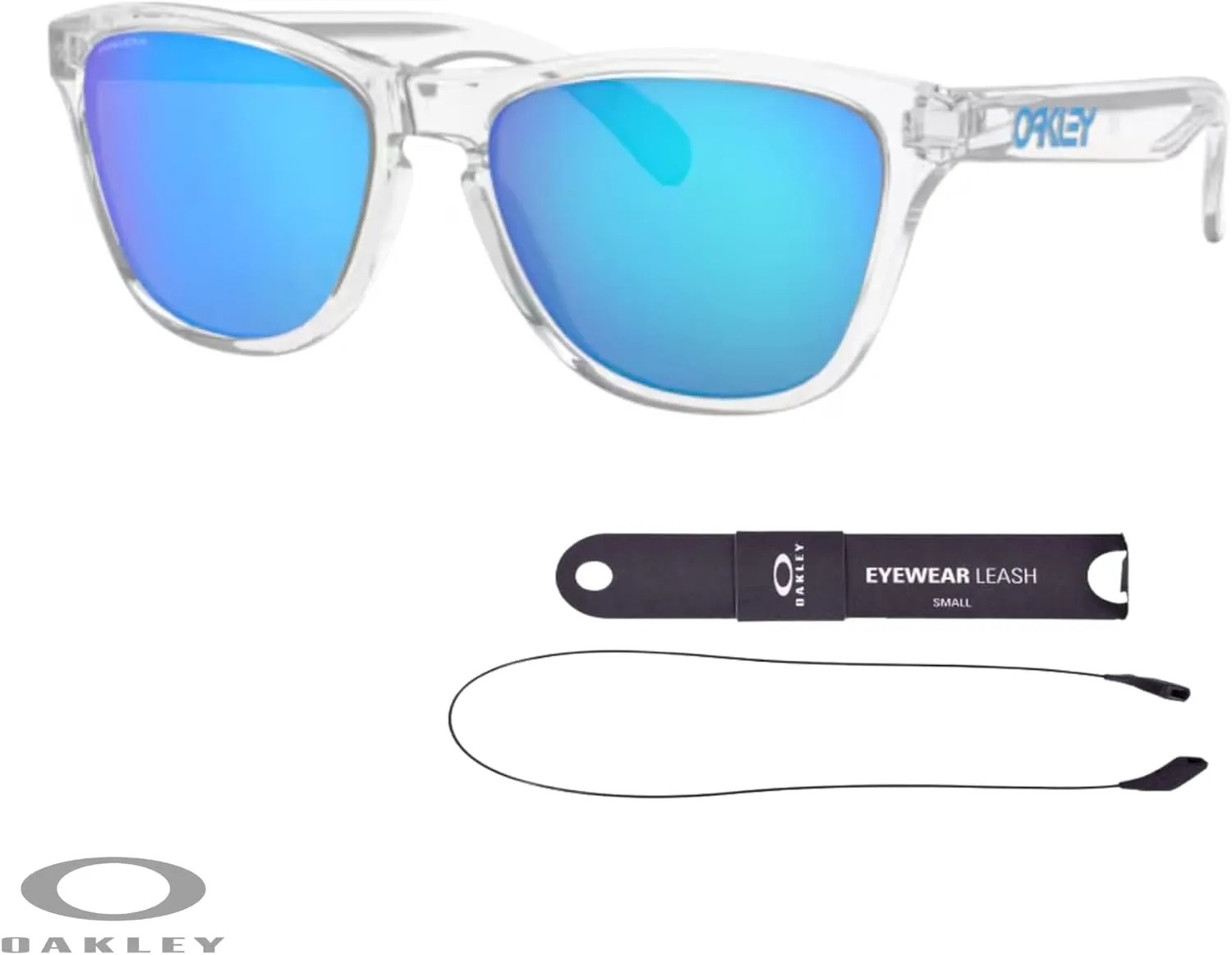 Oakley Kids Frogskins Xs OJ9006 Round Junior Sunglasses   BUNDLE Leash  Designer iWear Care Kit