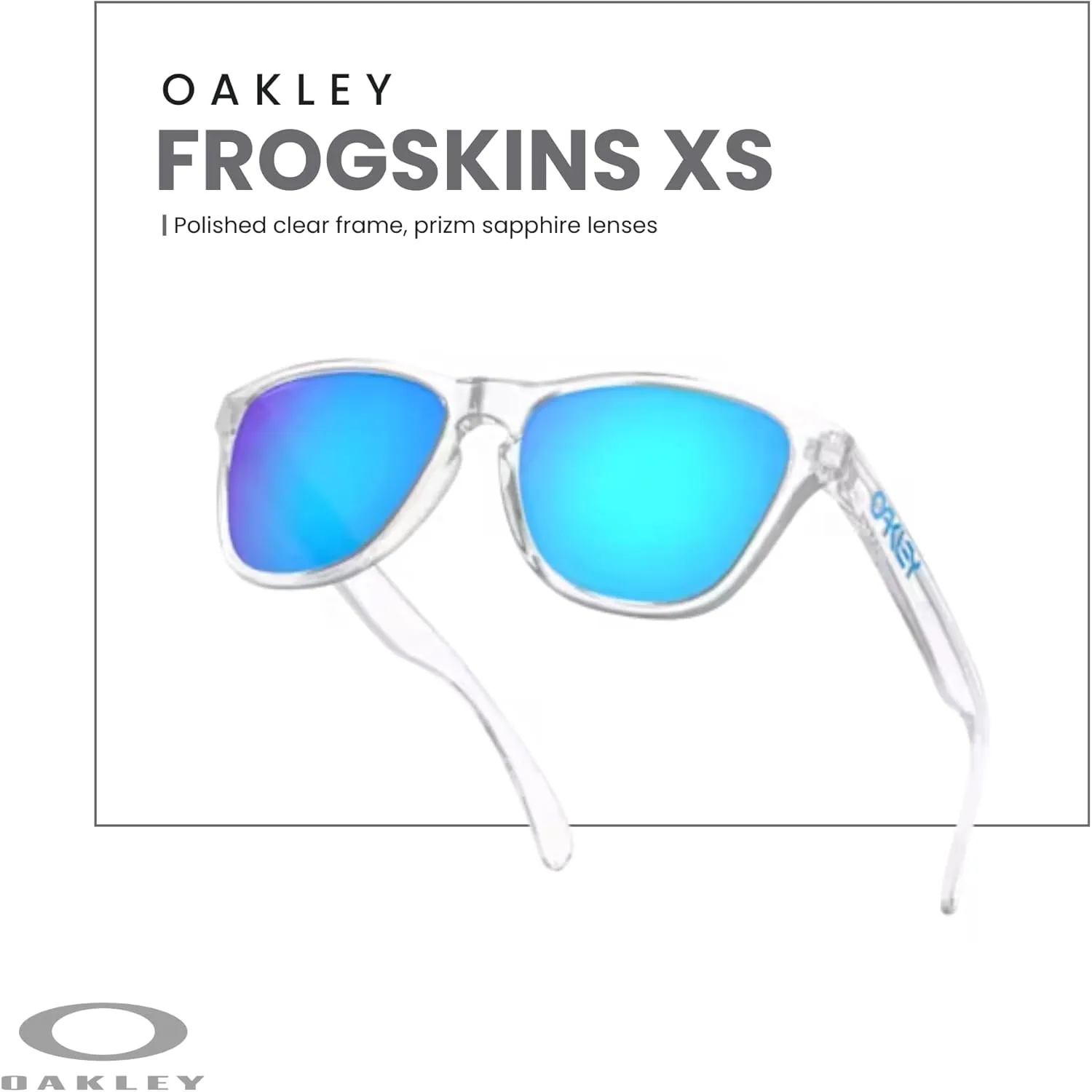 Oakley Kids Frogskins Xs OJ9006 Round Junior Sunglasses   BUNDLE Leash  Designer iWear Care Kit