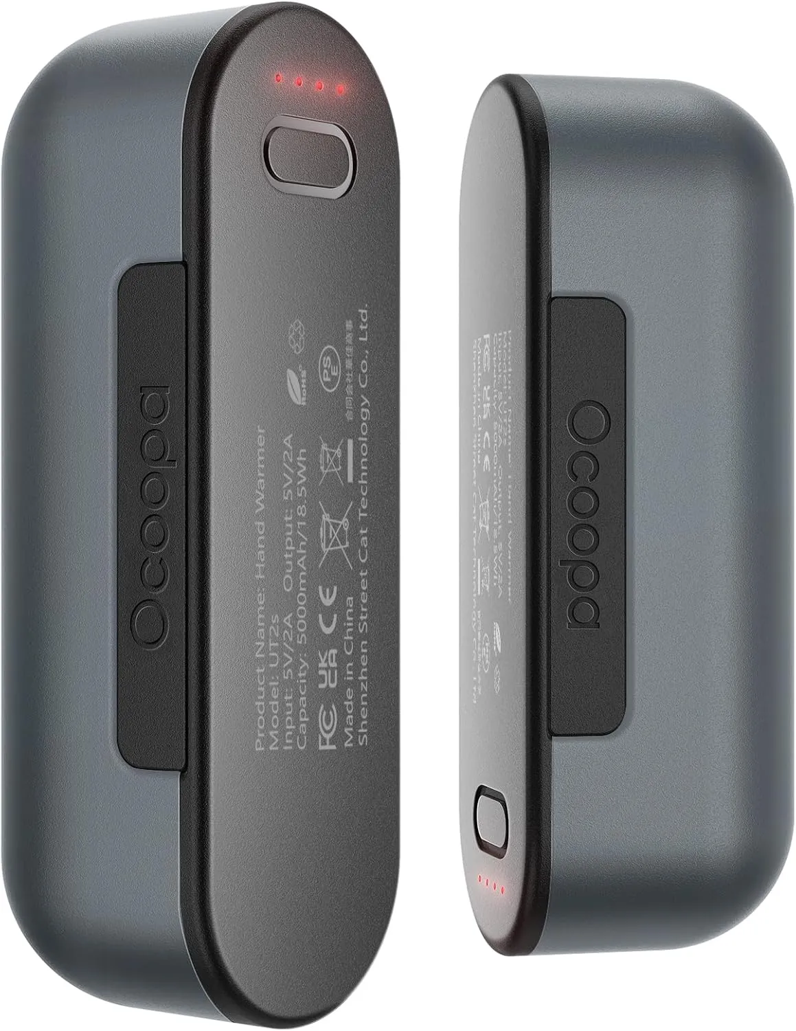OCOOPA Hand Warmers Rechargeable 2 Pack, Magnetic Electric Handwarmer, 4 Levels Heat Up to 136℉, USB-C Portable Charger 10000mAh, Raynauds, Golf, Tech Gifts for Men, UT2s(MagTwins)
