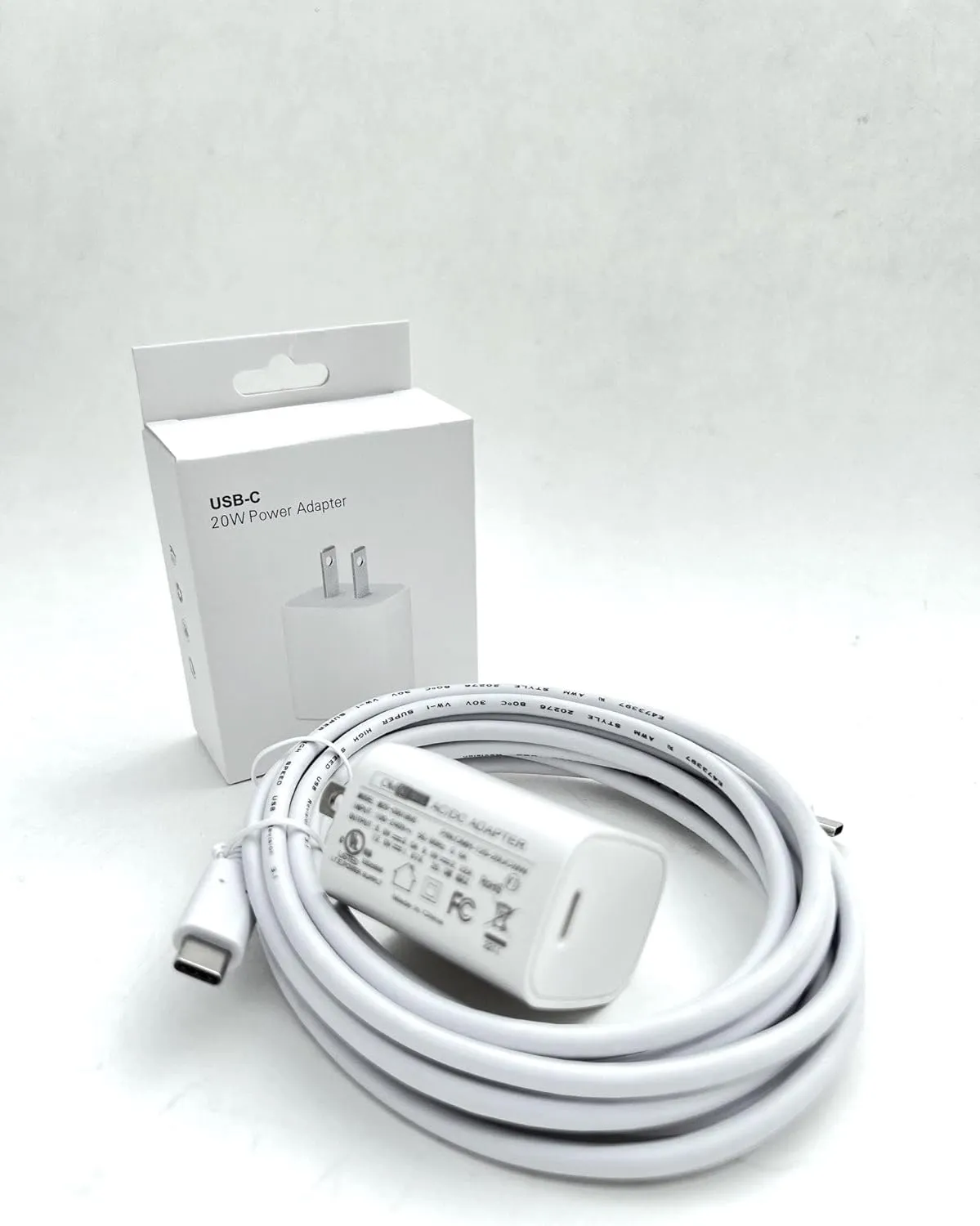 OMNIHIL Wall Charger 10FT-USB-C-to-C Cable Compatible with TrustFire T21R Tactical Flashlight